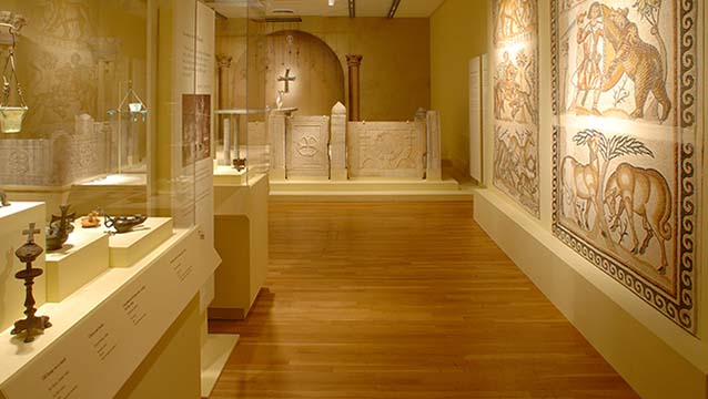 Using relics and mosaic's from throughout the Holy Land, we re-created what it may have felt like in some of the very first Christian churches.